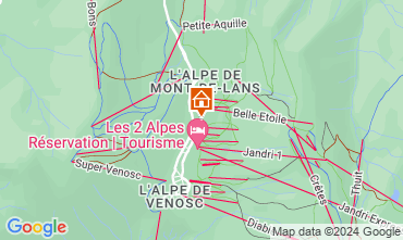 Mapa Les 2 Alpes Apartamentos 49434