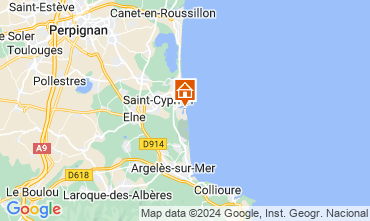 Mapa Saint Cyprien Plage Estdio 117947