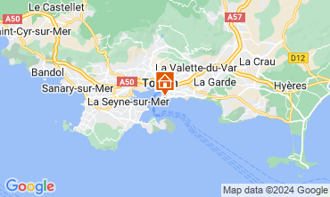 Mapa Toulon Apartamentos 124278