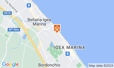 Mapa Bellaria Igea Marina Apartamentos 81806