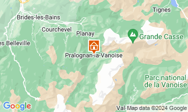 Mapa Pralognan la Vanoise Apartamentos 61166