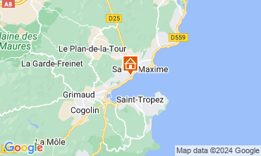 Mapa Sainte Maxime Apartamentos 120364