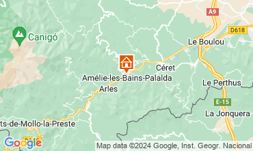 Mapa Amlie-Les-Bains Estdio 127340