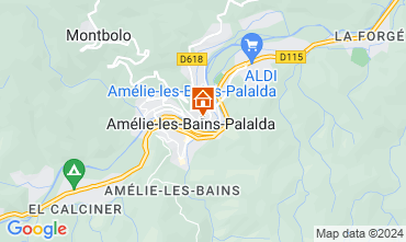 Mapa Amlie-Les-Bains Estdio 127340