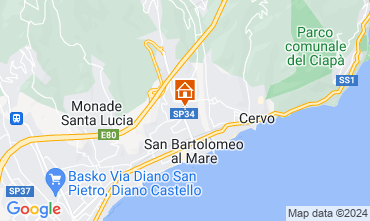 Mapa San Bartolomeo al Mare Apartamentos 50947