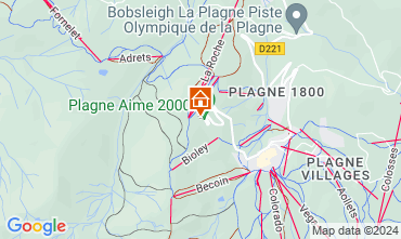 Mapa La Plagne Apartamentos 112379