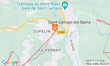 Mapa Saint Gervais Mont-Blanc Apartamentos 66844