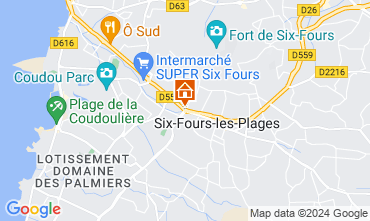 Mapa Six Fours Les Plages Apartamentos 10161