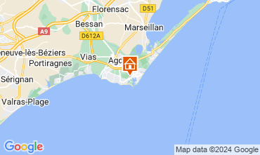 Mapa Cap d'Agde Apartamentos 98657