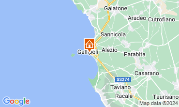 Mapa Gallipoli Apartamentos 128410
