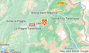 Mapa Peisey-Vallandry Apartamentos 122776