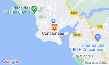 Mapa Concarneau Apartamentos 122120