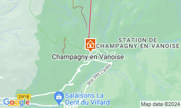 Mapa Champagny en Vanoise Apartamentos 117401