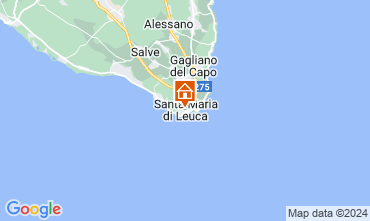 Mapa Castrignano del Capo Apartamentos 128284