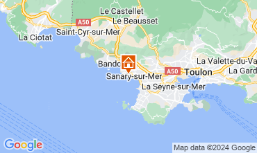 Mapa Sanary-sur-Mer Apartamentos 127894