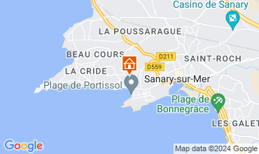 Mapa Sanary-sur-Mer Apartamentos 127894