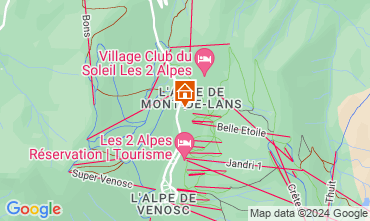 Mapa Les 2 Alpes Apartamentos 57671