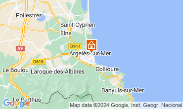 Mapa Argeles sur Mer Estdio 90896