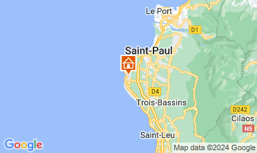 Mapa Saint-Gilles les Bains Vivenda 125904
