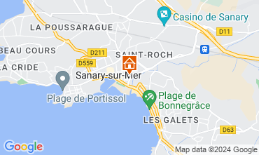 Mapa Sanary-sur-Mer Apartamentos 18103