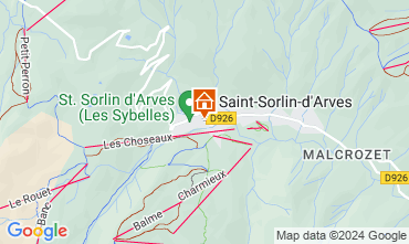 Mapa Saint Sorlin d'Arves Estdio 81448