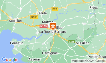 Mapa La Roche-Bernard Casa de turismo rural/Casa de campo 96700