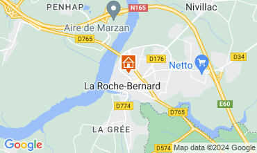 Mapa La Roche-Bernard Casa de turismo rural/Casa de campo 96700