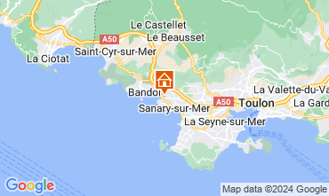 Mapa Sanary-sur-Mer Vivenda 125686