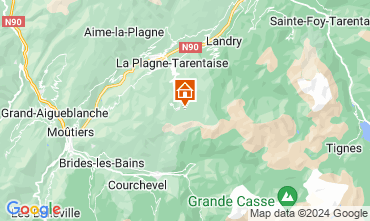 Mapa La Plagne Estdio 74037