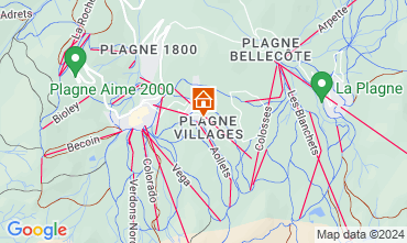 Mapa La Plagne Estdio 74037