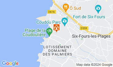 Mapa Six Fours Les Plages Apartamentos 93946