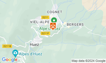 Mapa Alpe d'Huez Apartamentos 104