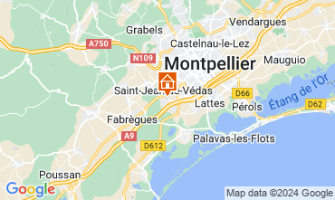 Mapa Montpellier Apartamentos 124676