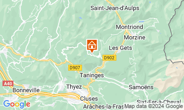 Mapa Praz de Lys Sommand Chalé 103426