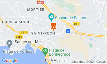 Mapa Sanary-sur-Mer Apartamentos 94170