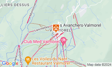 Mapa Valmorel Apartamentos 3502