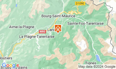 Mapa Peisey-Vallandry Apartamentos 93854