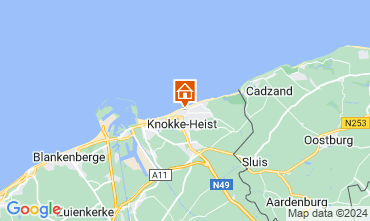 Mapa Knokke-le-Zoute Apartamentos 125260