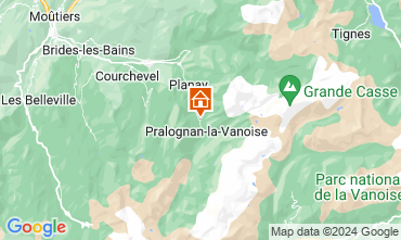 Mapa Pralognan la Vanoise Apartamentos 128573