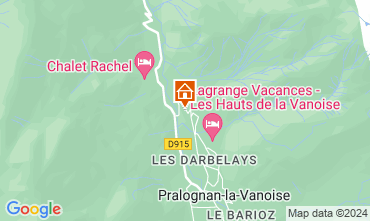 Mapa Pralognan la Vanoise Apartamentos 128573