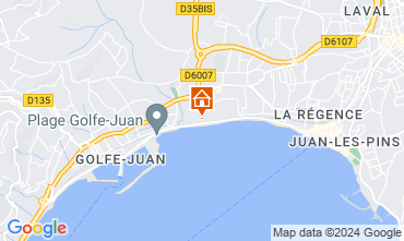 Mapa Juan les Pins Apartamentos 76269