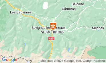 Mapa Ax Les Thermes Apartamentos 58968