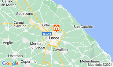 Mapa Lecce Apartamentos 127503