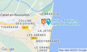 Mapa Canet-en-Roussillon Estdio 126130