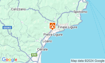 Mapa Pietra Ligure Apartamentos 95260