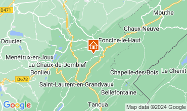 Mapa Fort-du-Plasne Casa de turismo rural/Casa de campo 75051