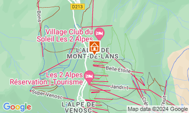 Mapa Les 2 Alpes Chal 91812