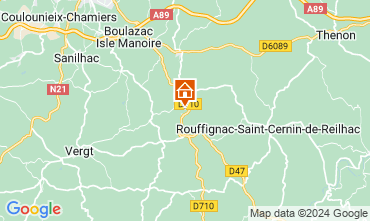 Mapa Prigueux Casa de turismo rural/Casa de campo 128229