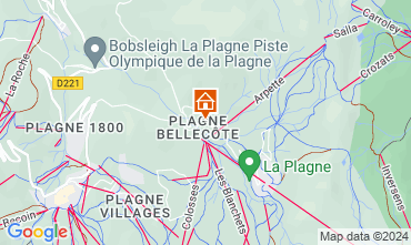 Mapa La Plagne Apartamentos 58207