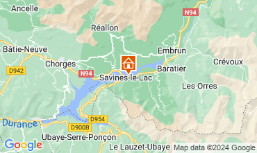 Mapa Savines-le-Lac Apartamentos 128329